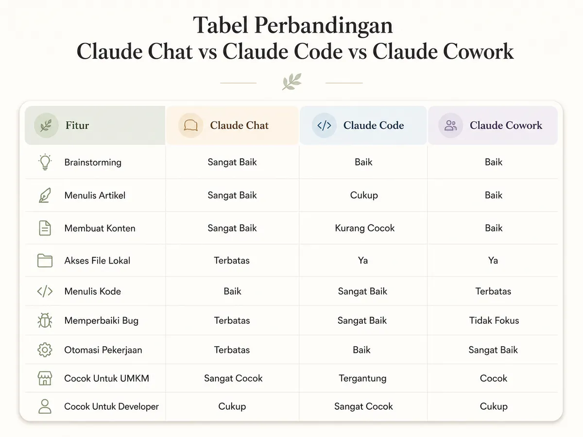 Claude Chat, Claude Code, atau Claude Cowork? - Gambar 1